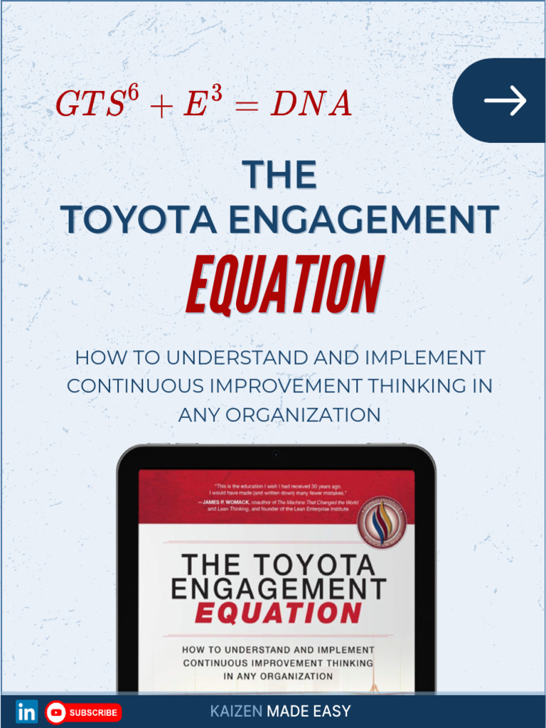 The Toyota Engagement Equation | PDF | Learning | Cognition