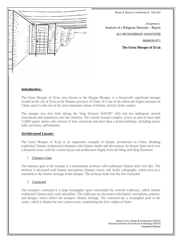 Great Mosque of Xi'an: Architectural Analysis | PDF | Mosque