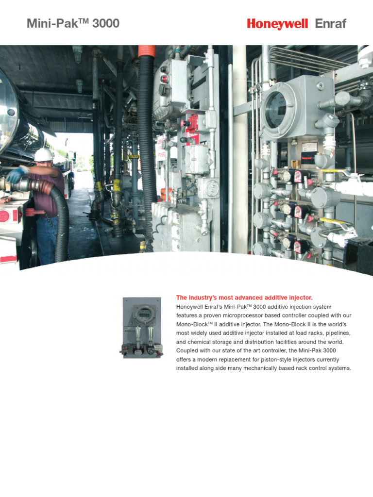 Mini-Pak 3000 Additive Injector System | PDF | Valve | Flow Measurement