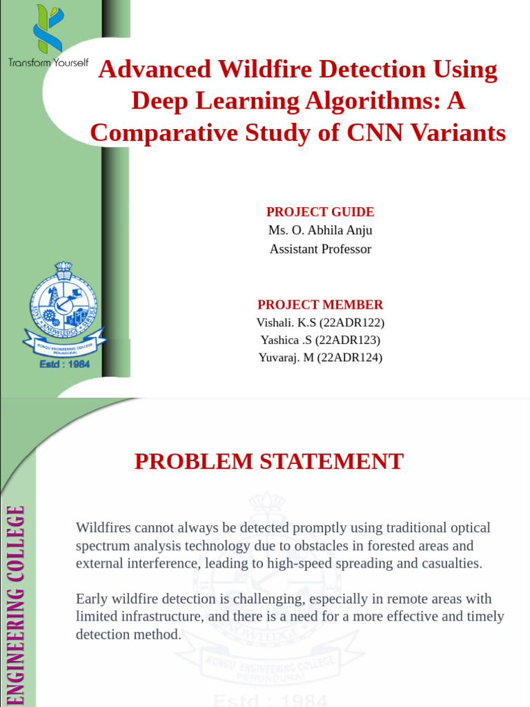 Advanced Deep Learning for Wildfire Detection | PDF | Deep Learning ...