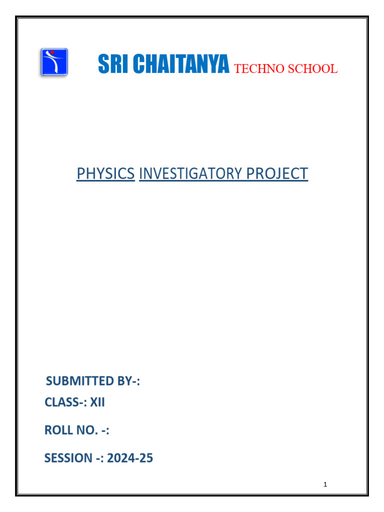 LDR Project XII Physics Investigatory Project | PDF | Electricity ... 