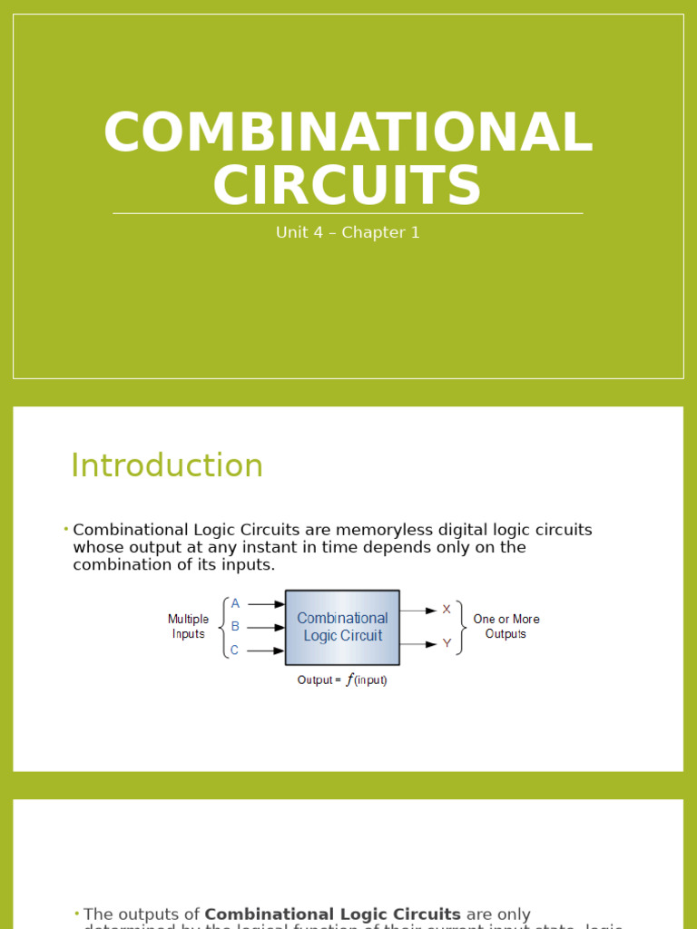 Combinational_Circuits[1] | PDF | Logic Gate | Computer Engineering
