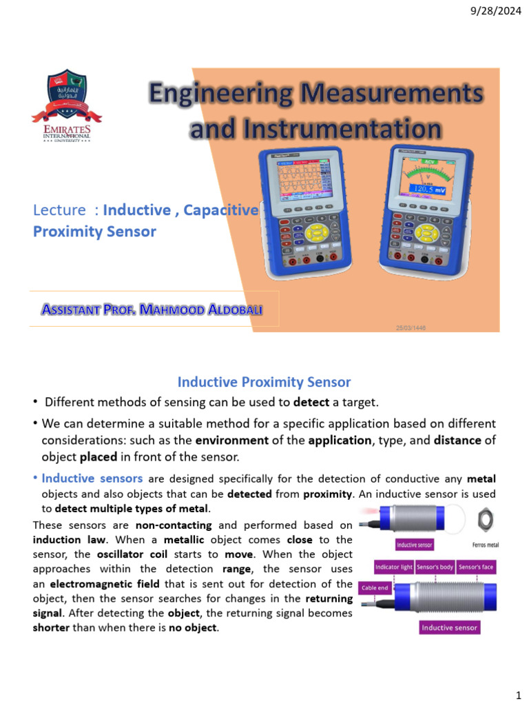 Inductive Proximity Sensor Overview | PDF | Inductor | Electrical ...