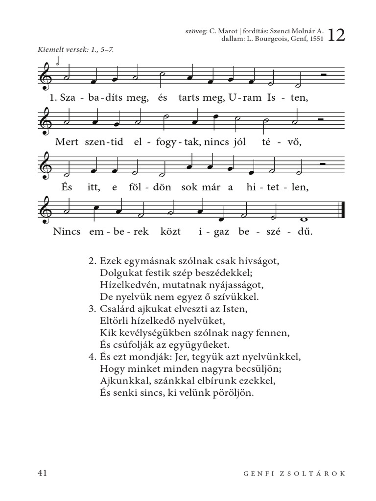 Genfi Zsoltár | PDF