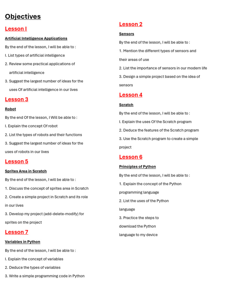 AI Applications and Programming Basics | PDF | Artificial Intelligence ...