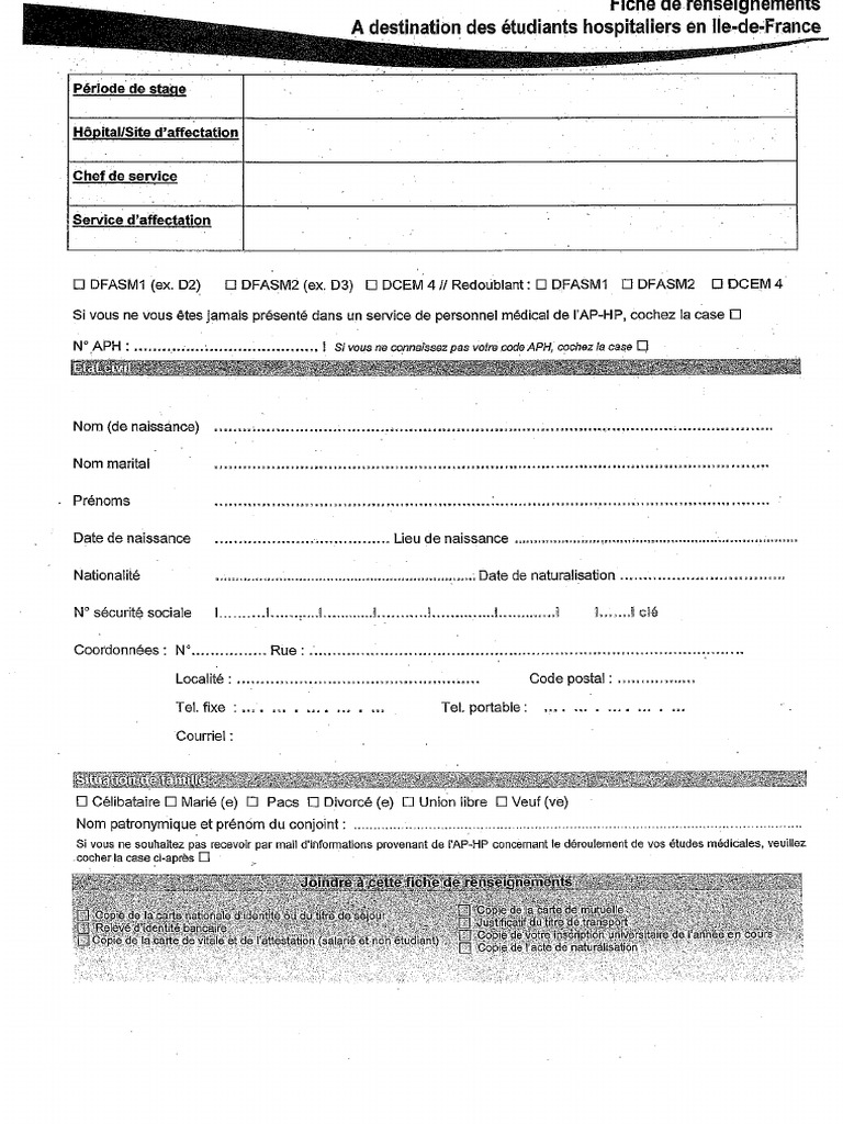 Fiche D'inscription 3 | PDF