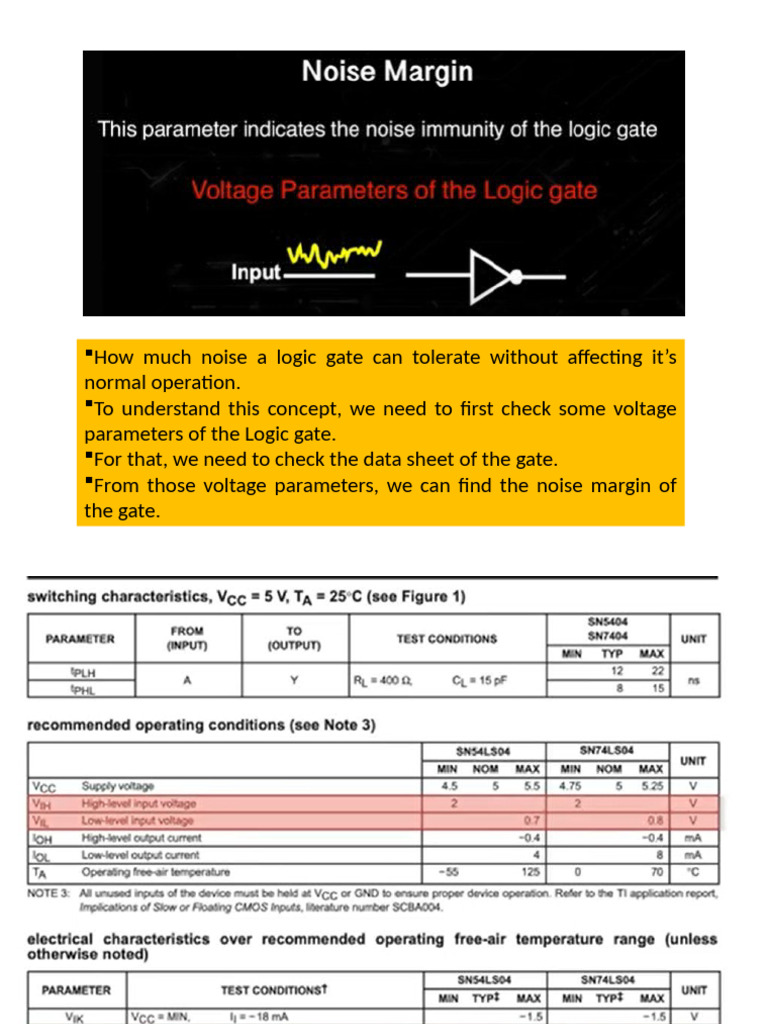 Logic Gate Noise Tolerance Explained | PDF