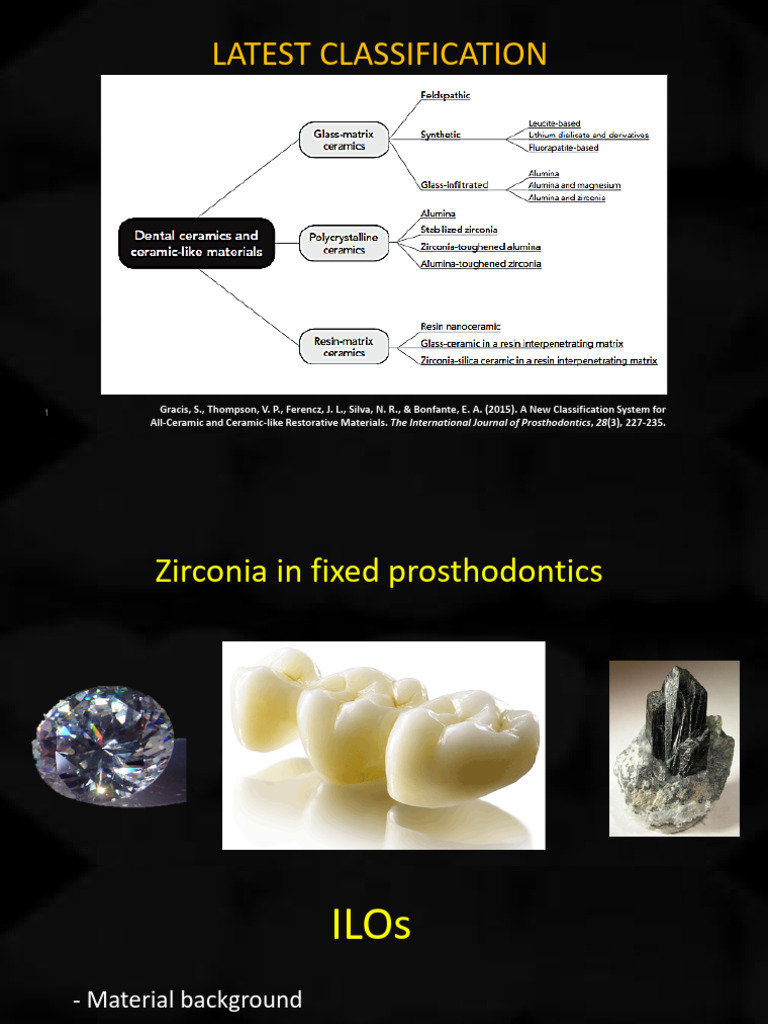 Zirconia PowePoint Final | PDF | Zirconium Dioxide | Materials