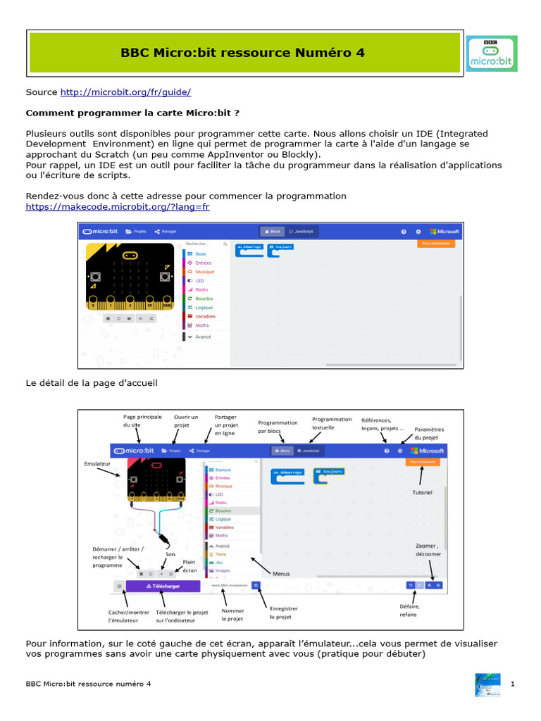 Programmer la carte Micro:bit facilement | PDF