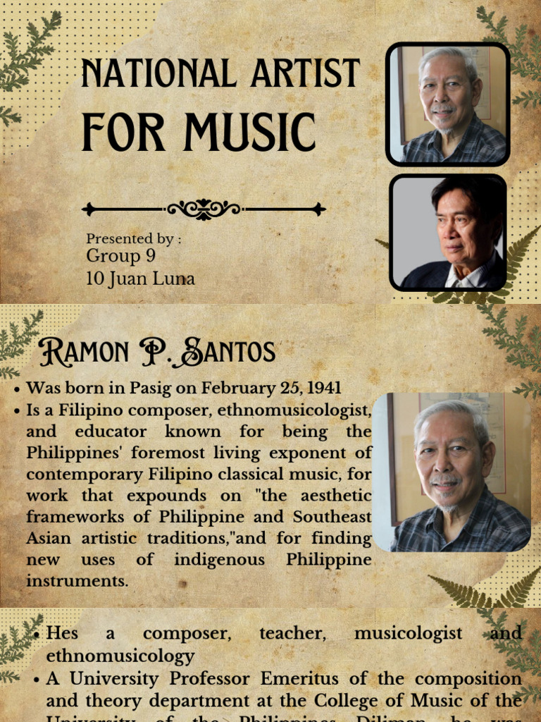 National Artists of Philippine Music | PDF