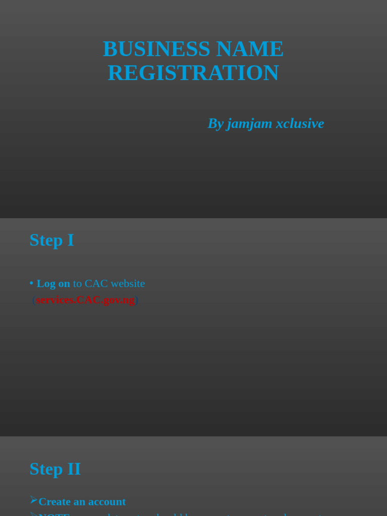 Step-by-Step Business Name Registration Guide | PDF