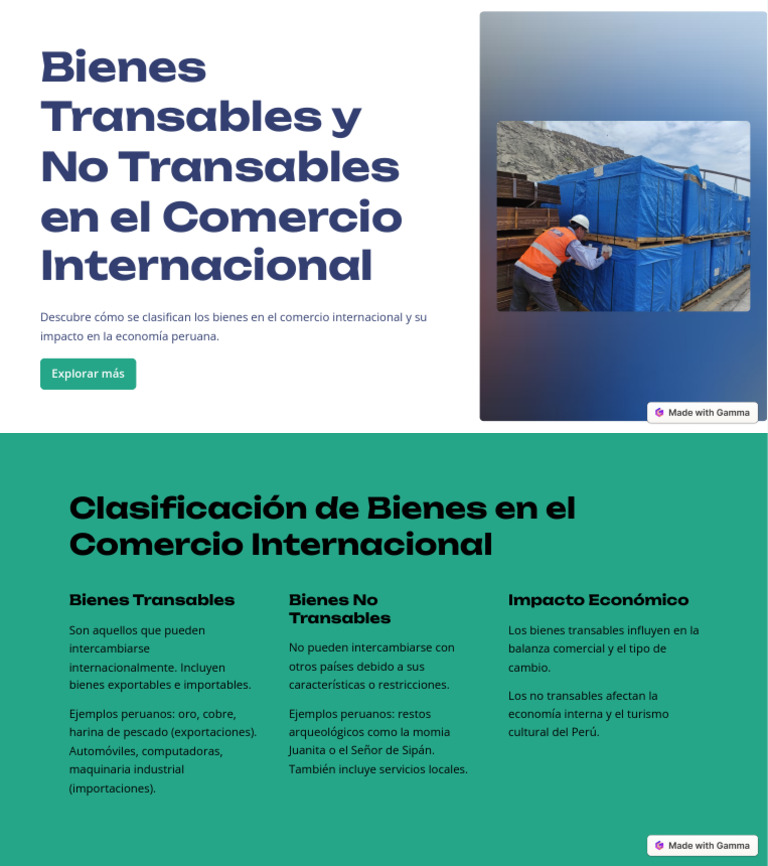 Bienes Transables y No Transables en Perú | PDF