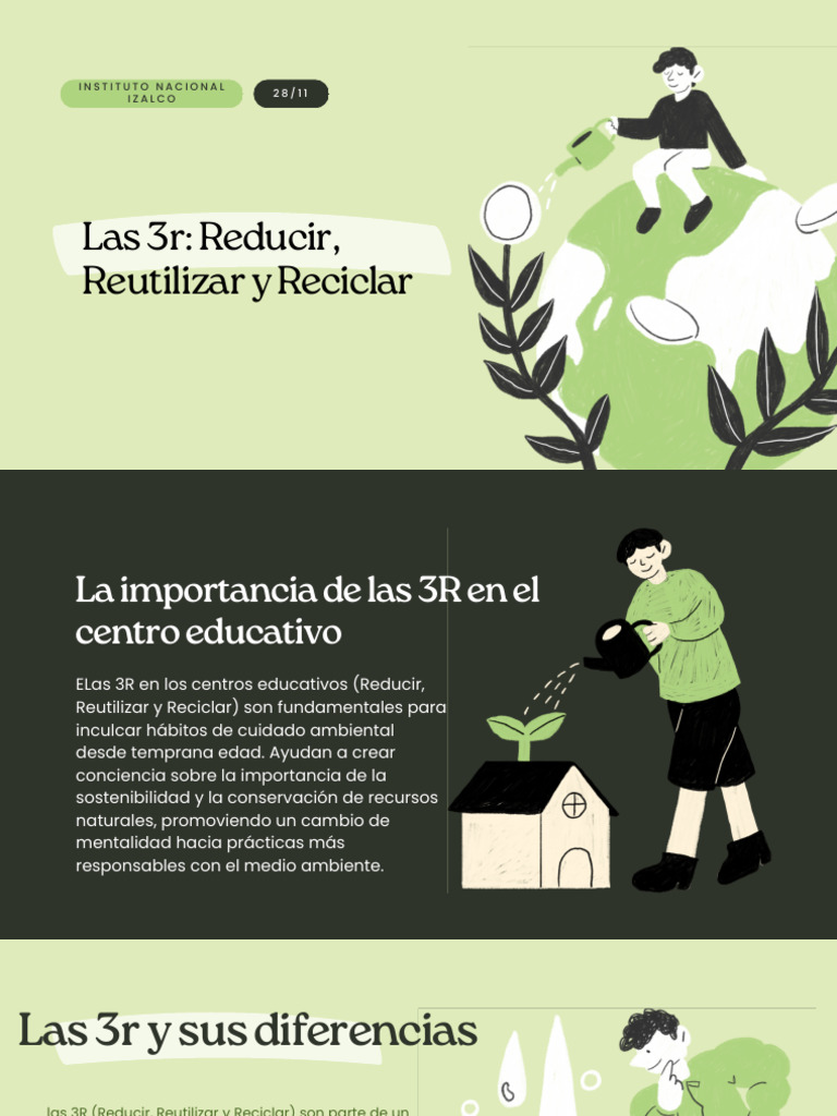 Importancia de las 3R en Educación | PDF