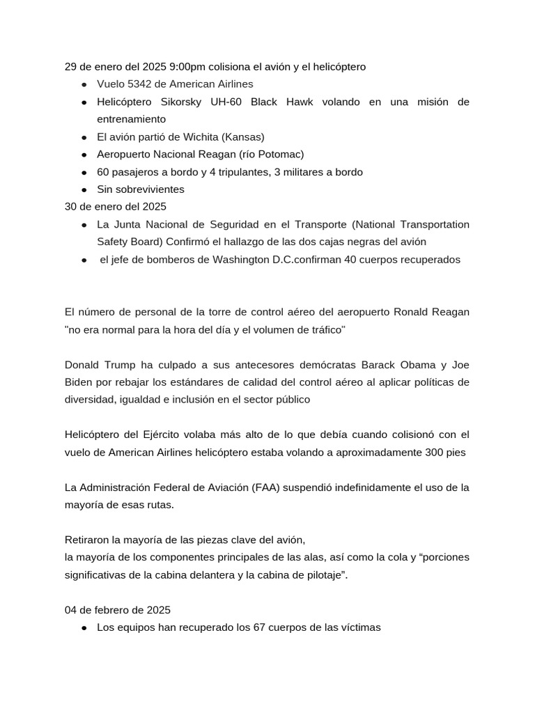 Colisión fatal entre avión y helicóptero | PDF