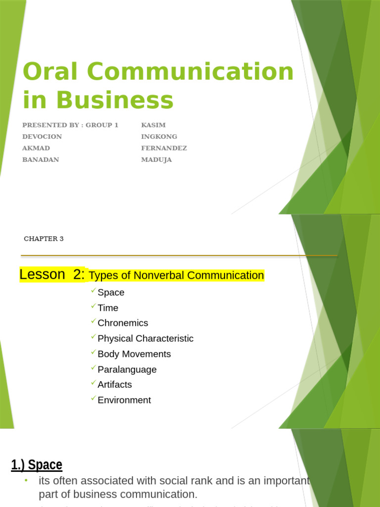 Nonverbal Communication in Business | PDF | Nonverbal Communication ...