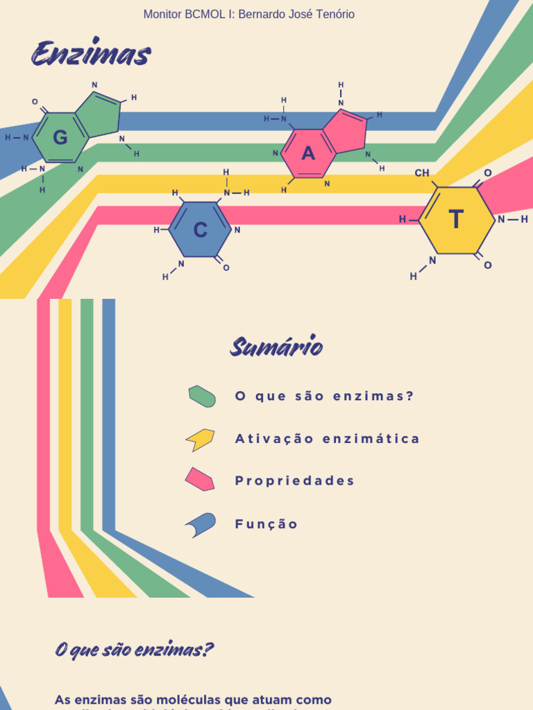 Funções e Propriedades das Enzimas | PDF | Enzima | Química