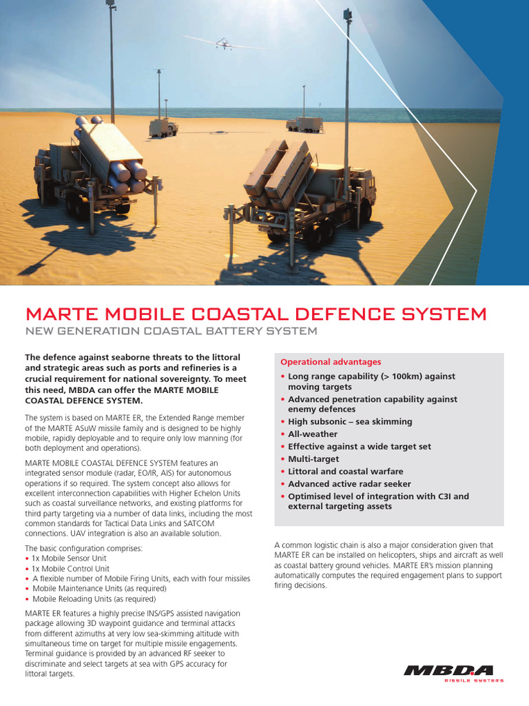 2021-MARTE-MOBILE-COASTAL-DEFENCE-SYSTEM-datasheet | PDF | Military ...