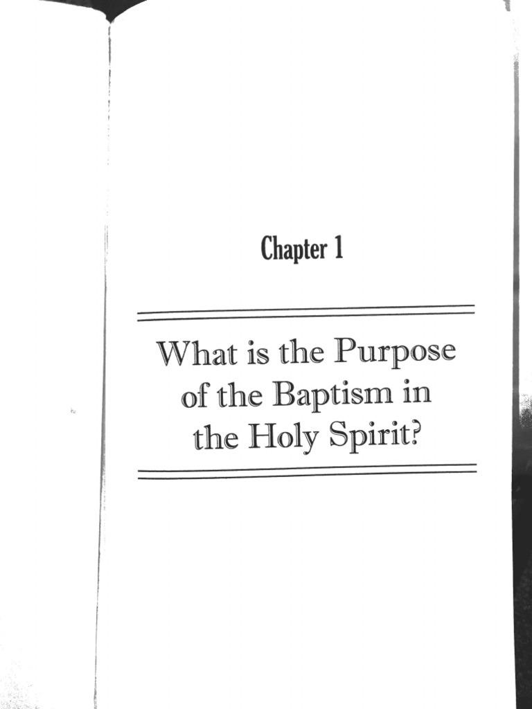 Baptism in The Holy Spirit | PDF
