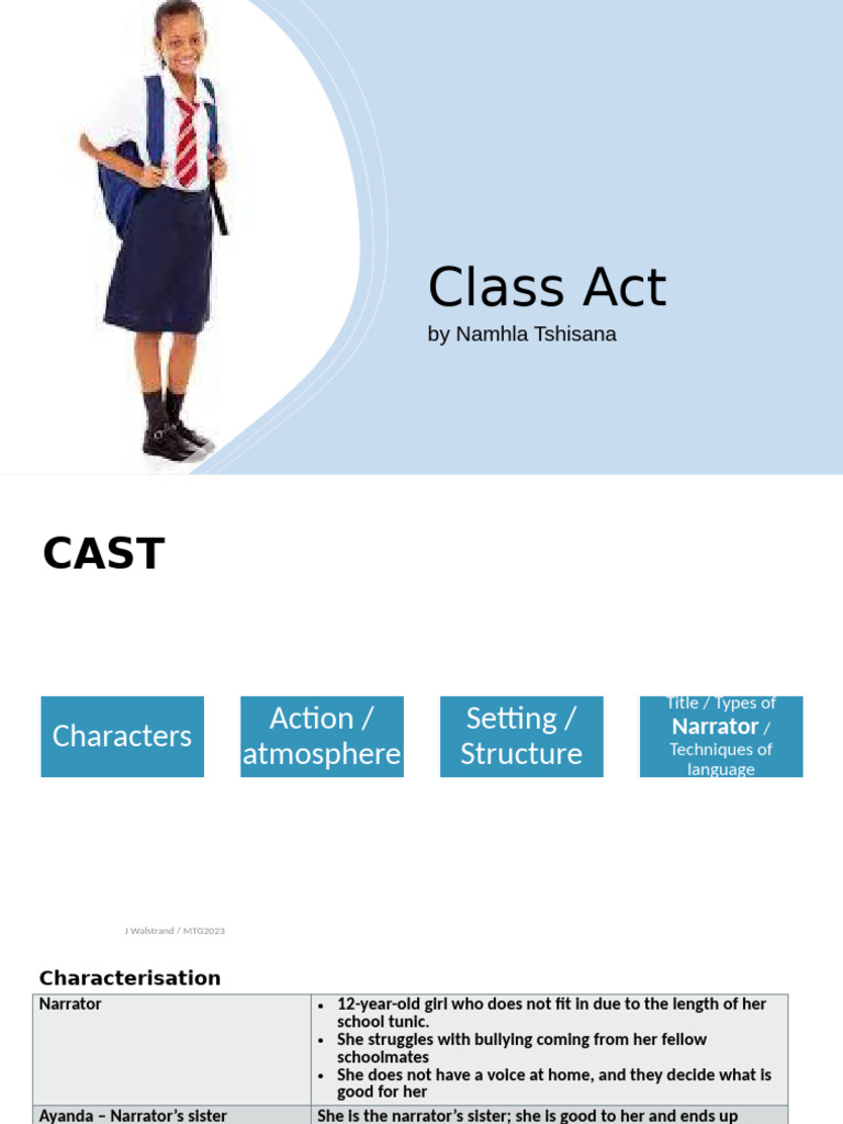Class Act | PDF | Narration | Bullying