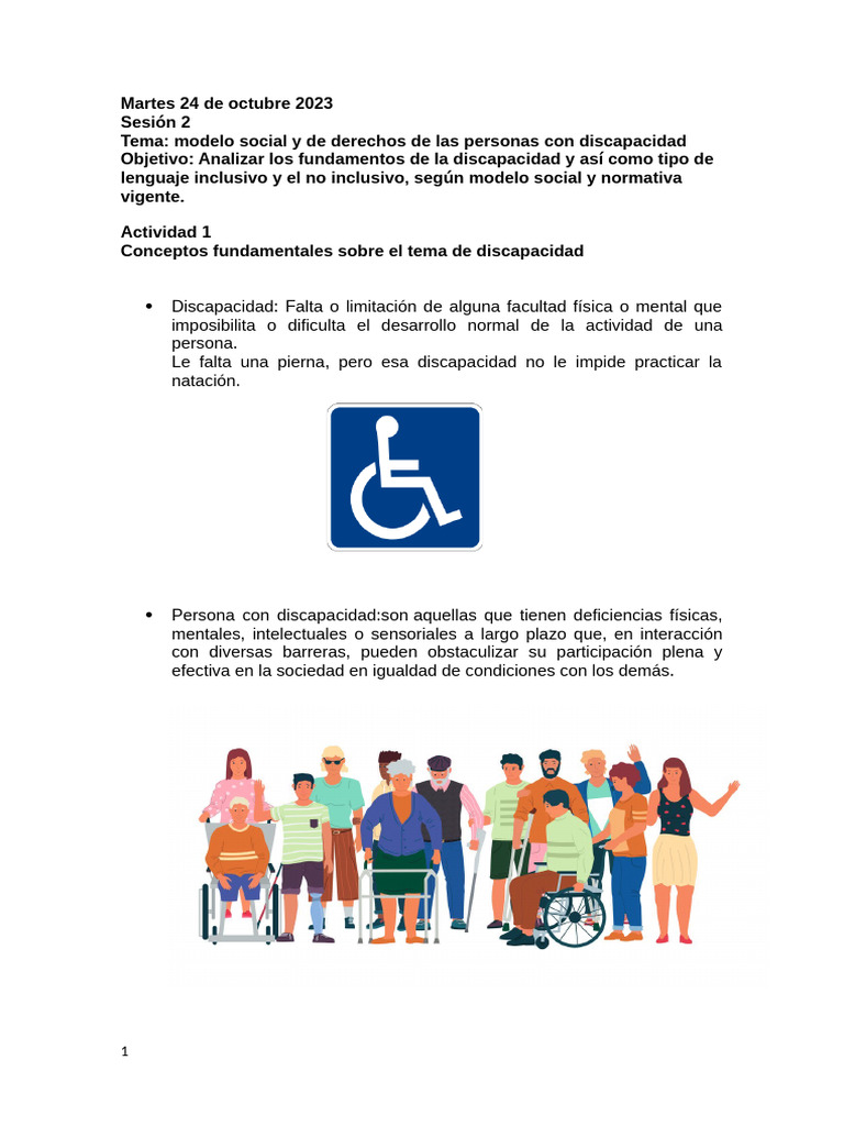 Derechos y Modelos de Discapacidad | PDF | Invalidez | Derechos humanos