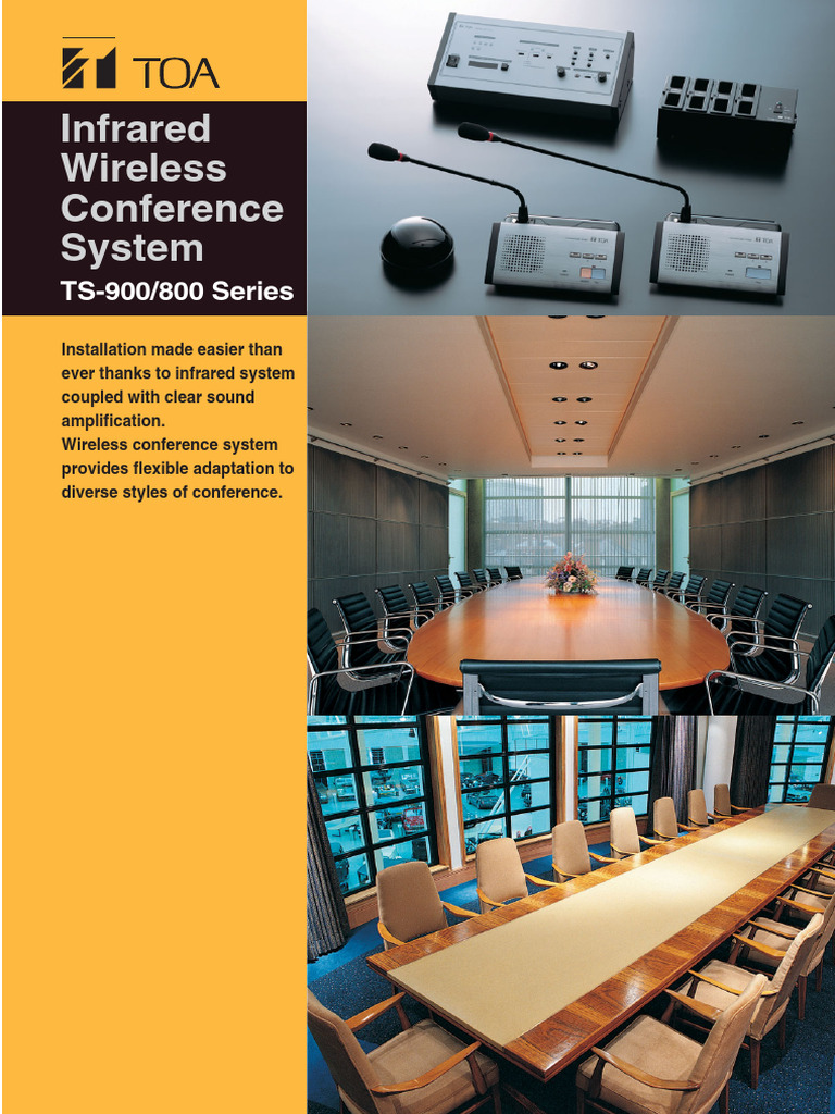 Infrared Wireless Conference System: TS-900/800 Series | PDF ...