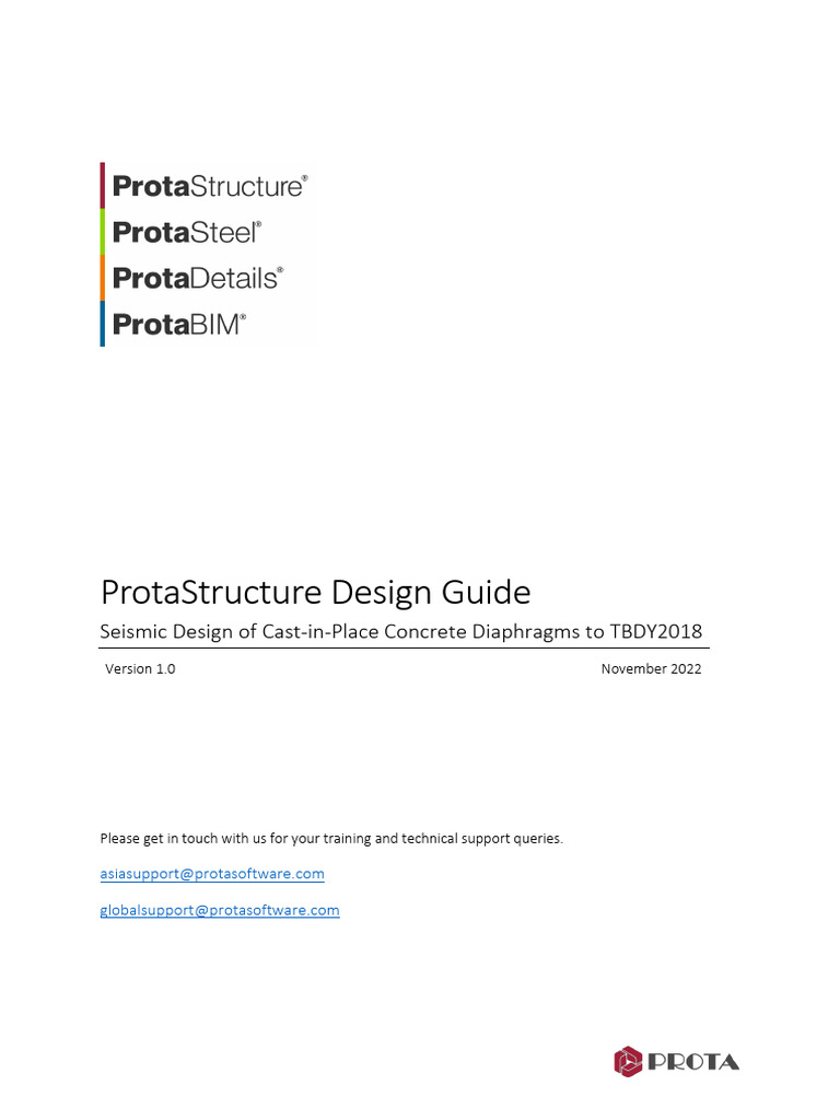 Protastructure Design Guide Seismic Design of Cast in Place Concrete ...