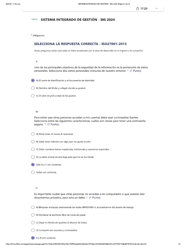 SISTEMA INTEGRADO DE GESTIÓN - SIG 2024 (Página 3 de 3) | PDF