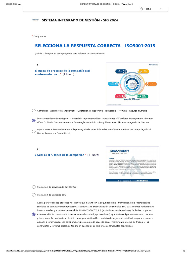 SISTEMA INTEGRADO DE GESTIÓN - SIG 2024 (Página 2 de 3) | PDF