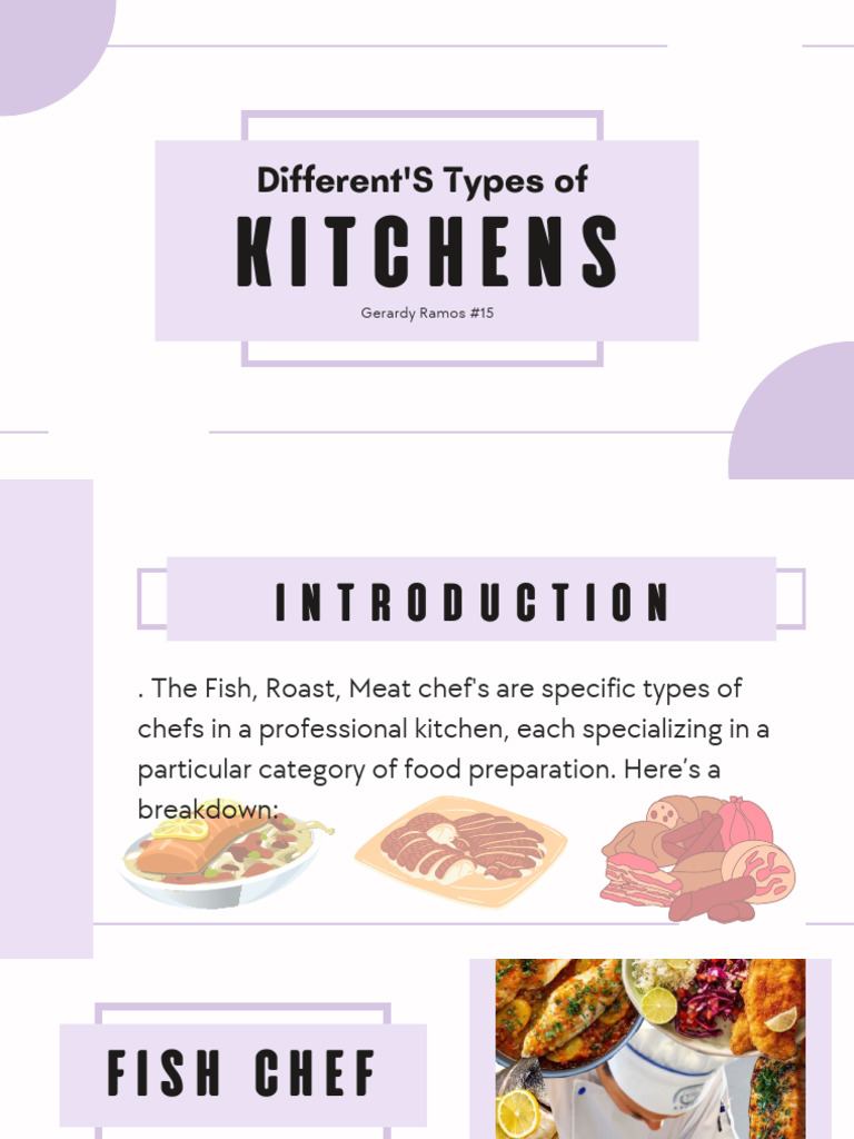 Types of Chefs in Professional Kitchens | PDF
