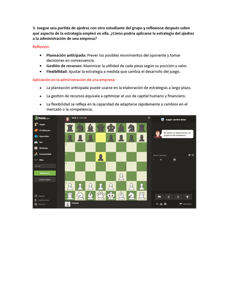 Estrategias de Ajedrez en Empresas | PDF