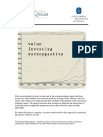 Value Investing Retrospective HeilbrunnCenterResearchProject July2006