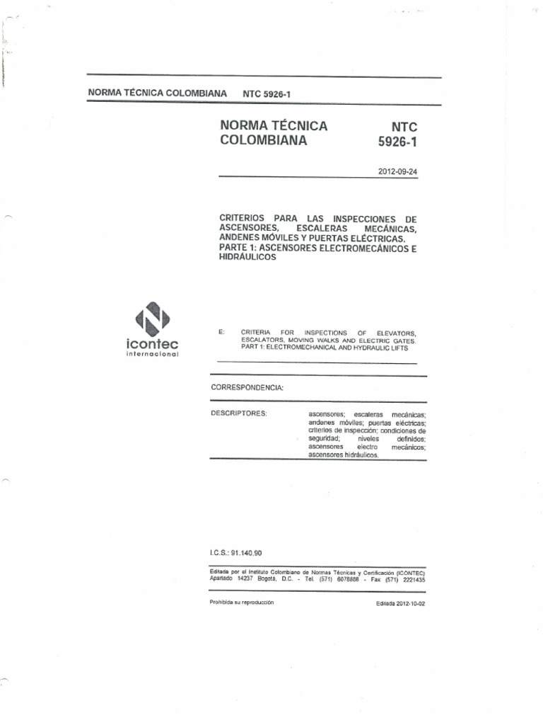 NTC 5926-1 | PDF