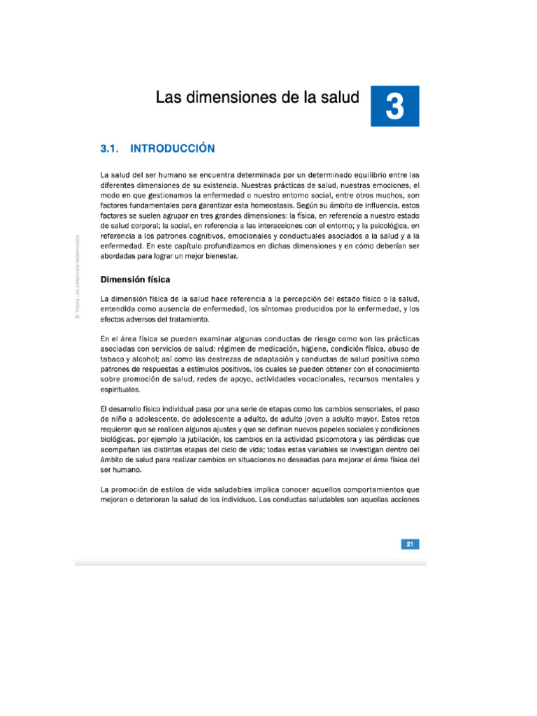 Las Dimensiones de La Salud 3 | PDF