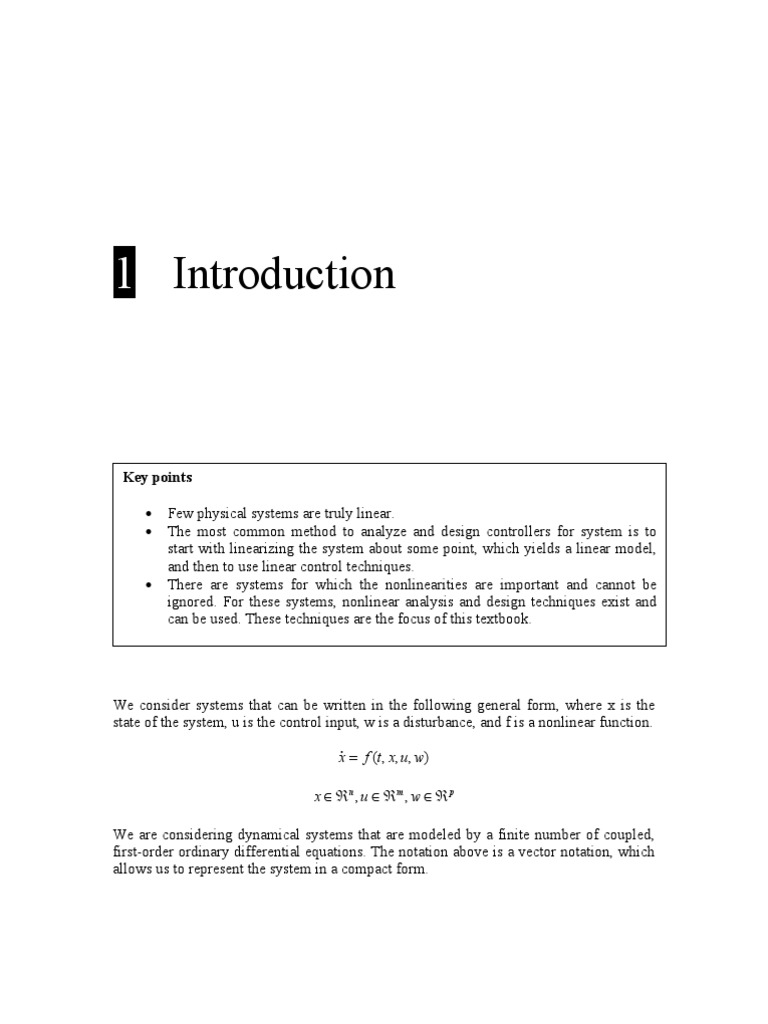 Nonlinear System Analysis and Design Techniques | PDF | Nonlinear ...