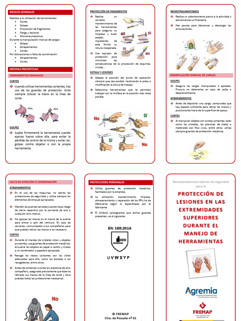 Seguridad en el Manejo de Herramientas | PDF | Guante