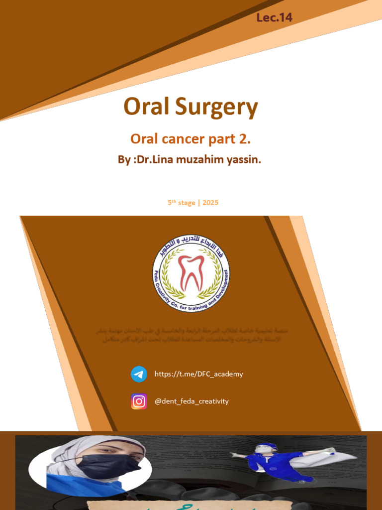 Lec 14, Oral Cancer Management Part 2 | PDF | Radiation Therapy | Radiation