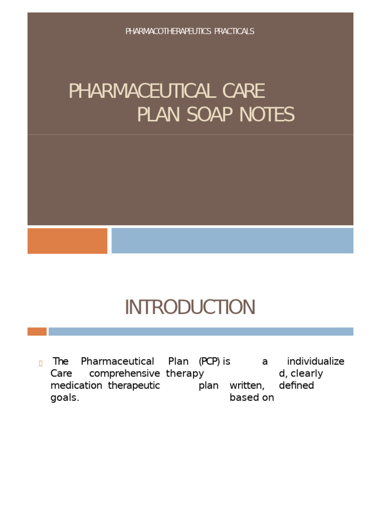 Phcareplan Soap Notes | PDF | Dose (Biochemistry) | Chemistry