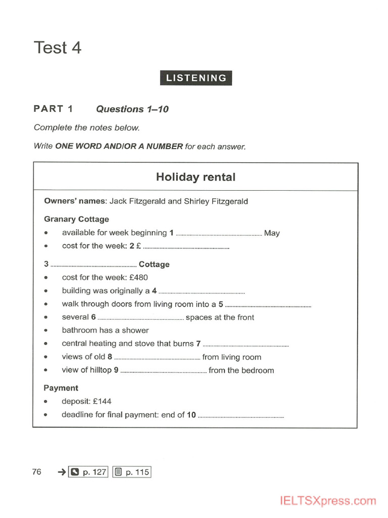 Final Test Listening | PDF