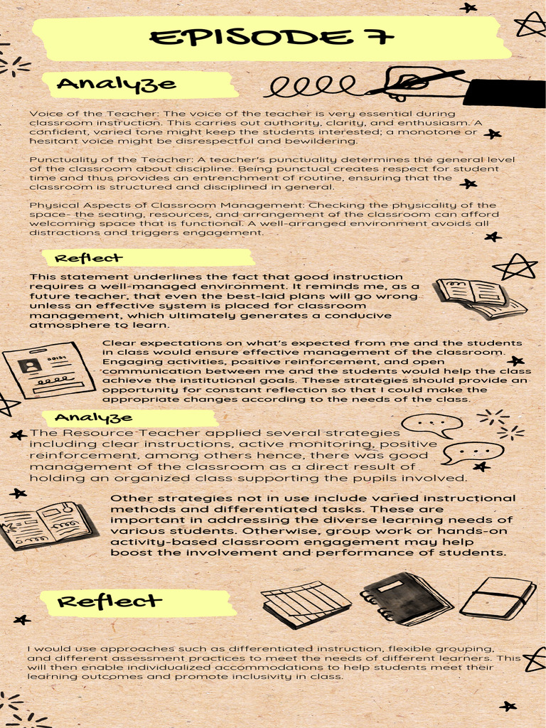 EPISODE 7 | PDF | Classroom | Teachers