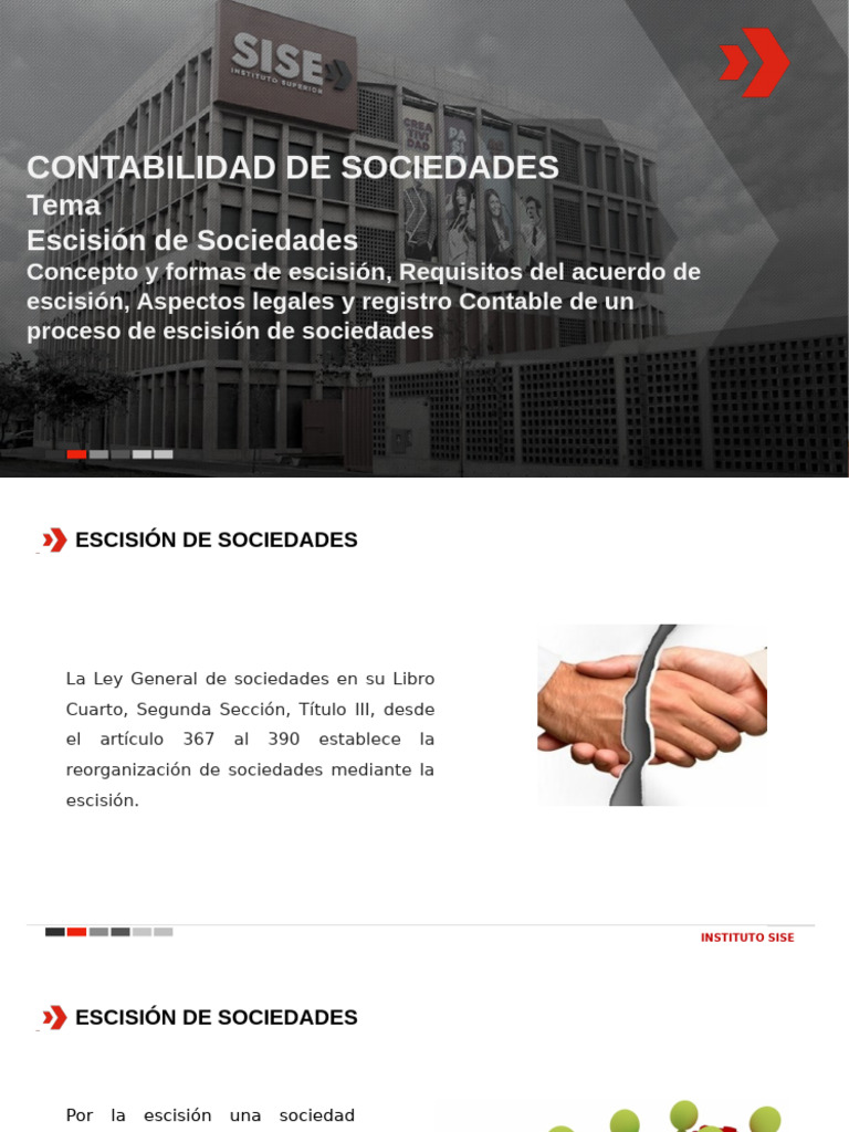 Escisión de Sociedades: Conceptos y Requisitos | PDF | Contabilidad ...