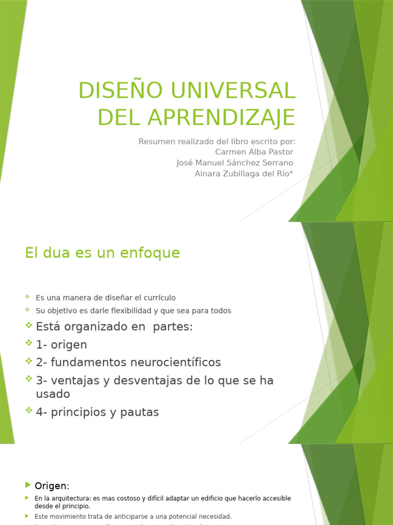 Diseño Universal del Aprendizaje | PDF | Aprendizaje | Plan de estudios