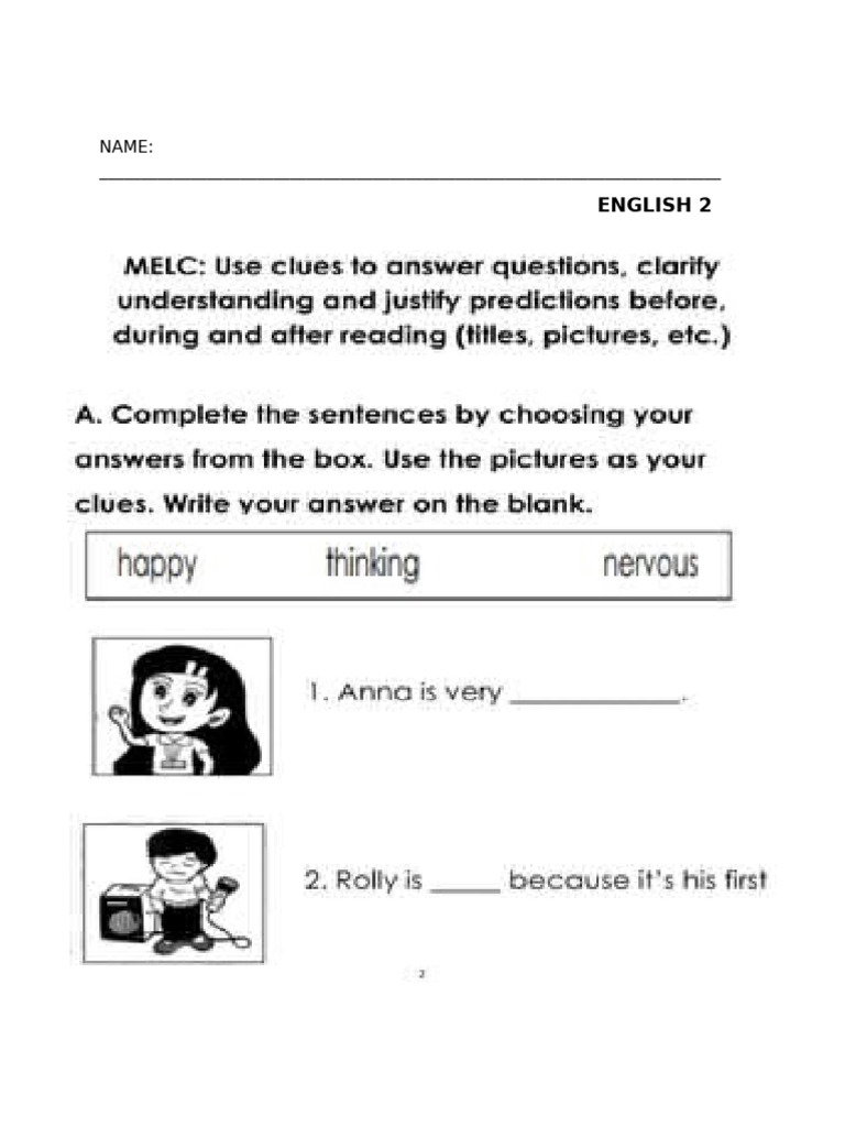 Grade 2 activity sheets pdf