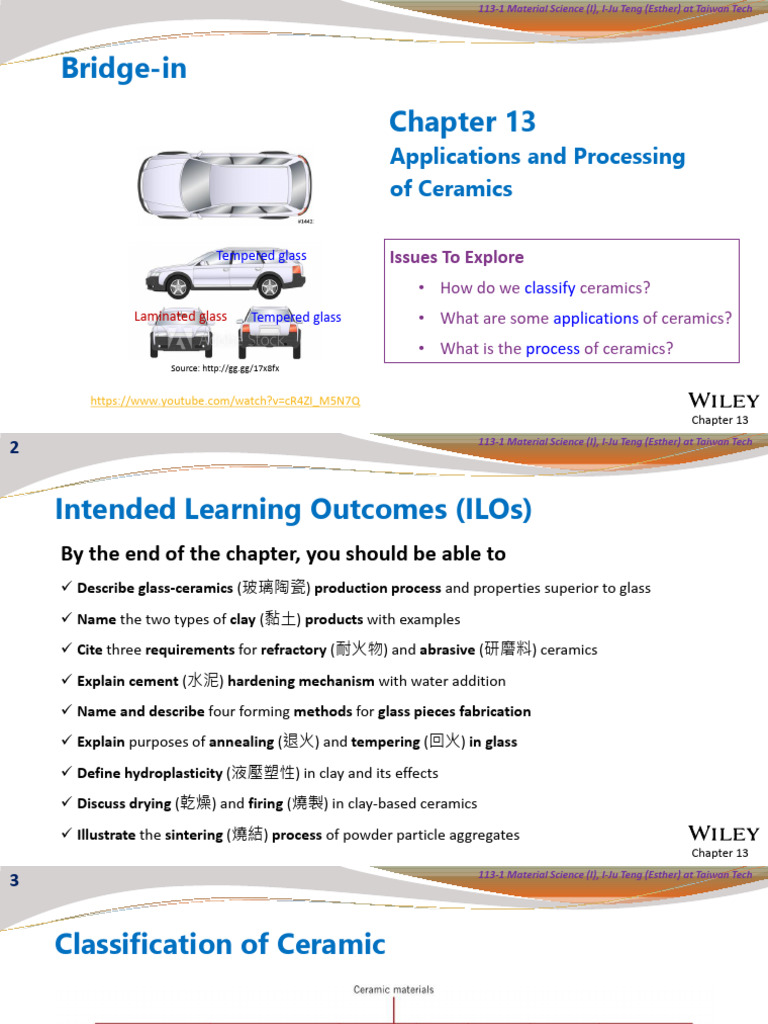 Applications and Processing of Ceramics | PDF | Glasses | Ceramics