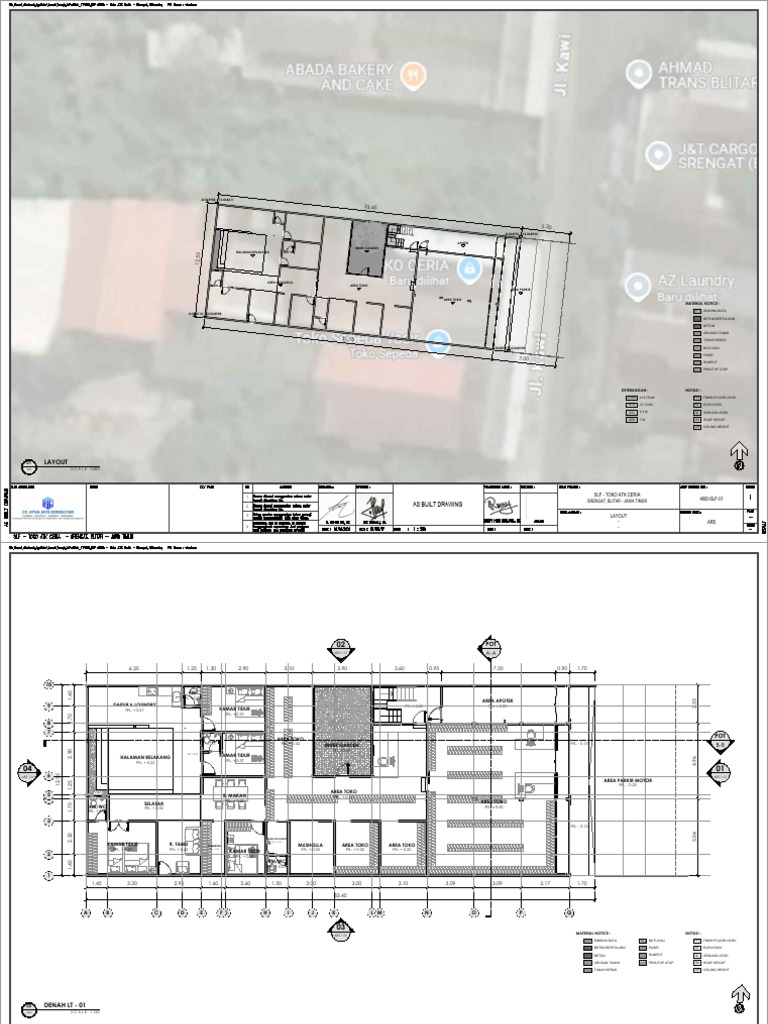 Layout Plan for Toko Ceria Srengat | PDF