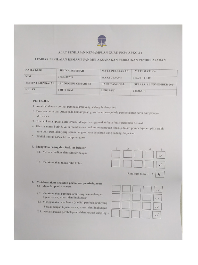 Apkg 2 Siklus 2 | PDF