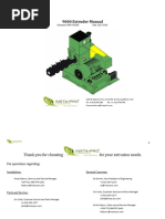 Extruder Operator's Manual Guide | PDF | Extrusion | Mechanical Engineering