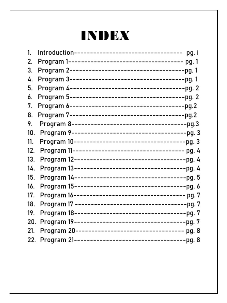 INDEX | PDF