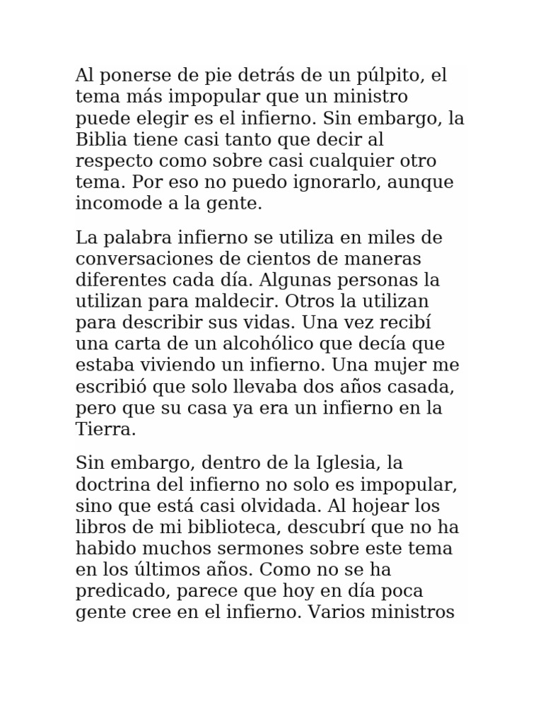 La Realidad del Infierno en la Biblia | PDF | Infierno | Cristo (título)