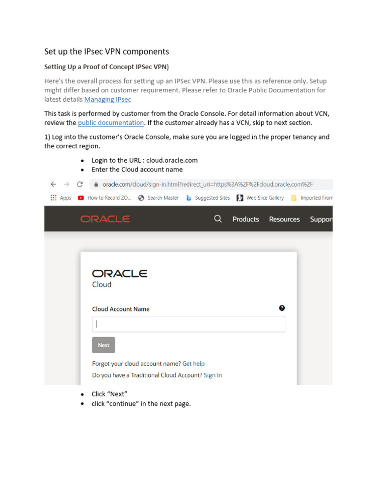 Oracle VPN Setup Guide | PDF | Ip Address | Virtual Private Network