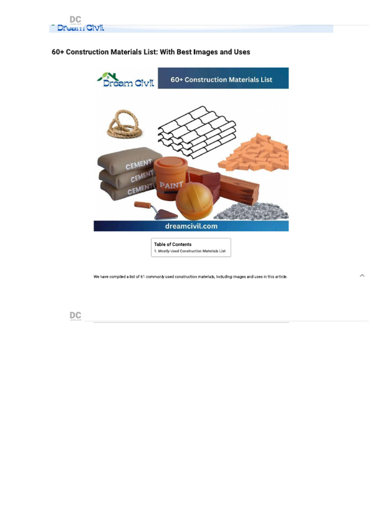 Bulding Materials | PDF